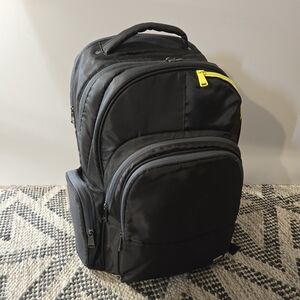 Lug Echo Laptop Backpack with Vibrant Yellow Zipper